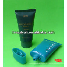 Oval plastic tube for sunblock cream